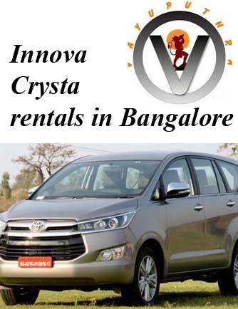 Innova Crysta for rent in Indiranagar
