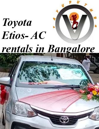 toyota etios for rent in Indiranagar bangalore