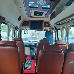 12 seater luxury tempo traveller rentals in bangalore recliner seats