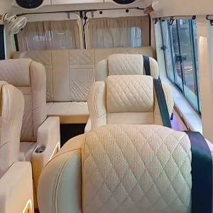 9 seater luxury tempo traveller rentals in bangalore maharaja photo