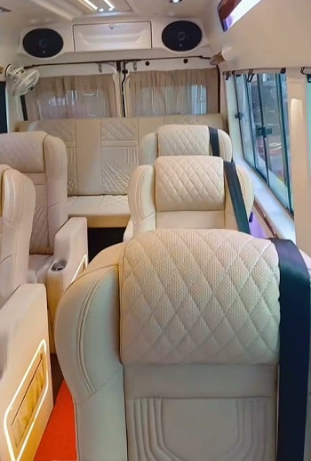 luxury vans for rent in bangalore