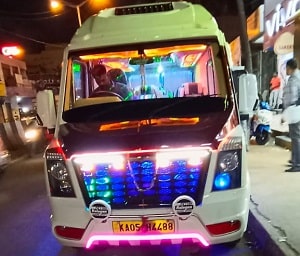 Tempo Traveller rent Bangalore per kilometer