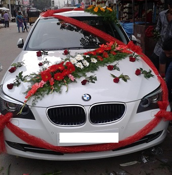 Luxury car hire wedding in Bangalore