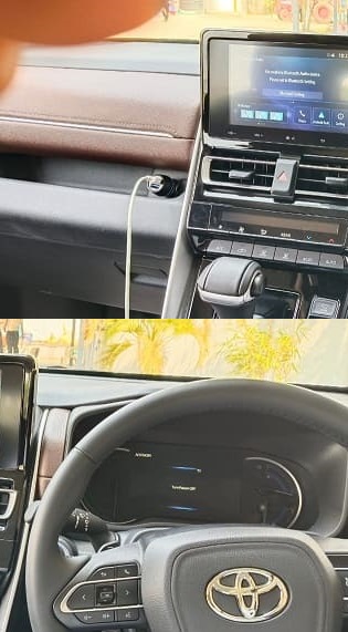 Innova hycross rental Bangalore infotainment