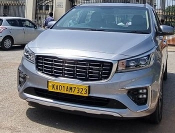 kia carnival for rent in bangalore view2