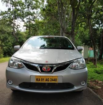 toyota etios hired for local use in bangalore